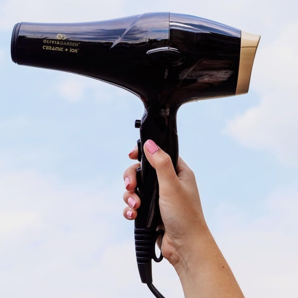 Olivia Garden Ceramic + Ion Professional Hair Dryer! BRAND NEW IN BOX!gold black